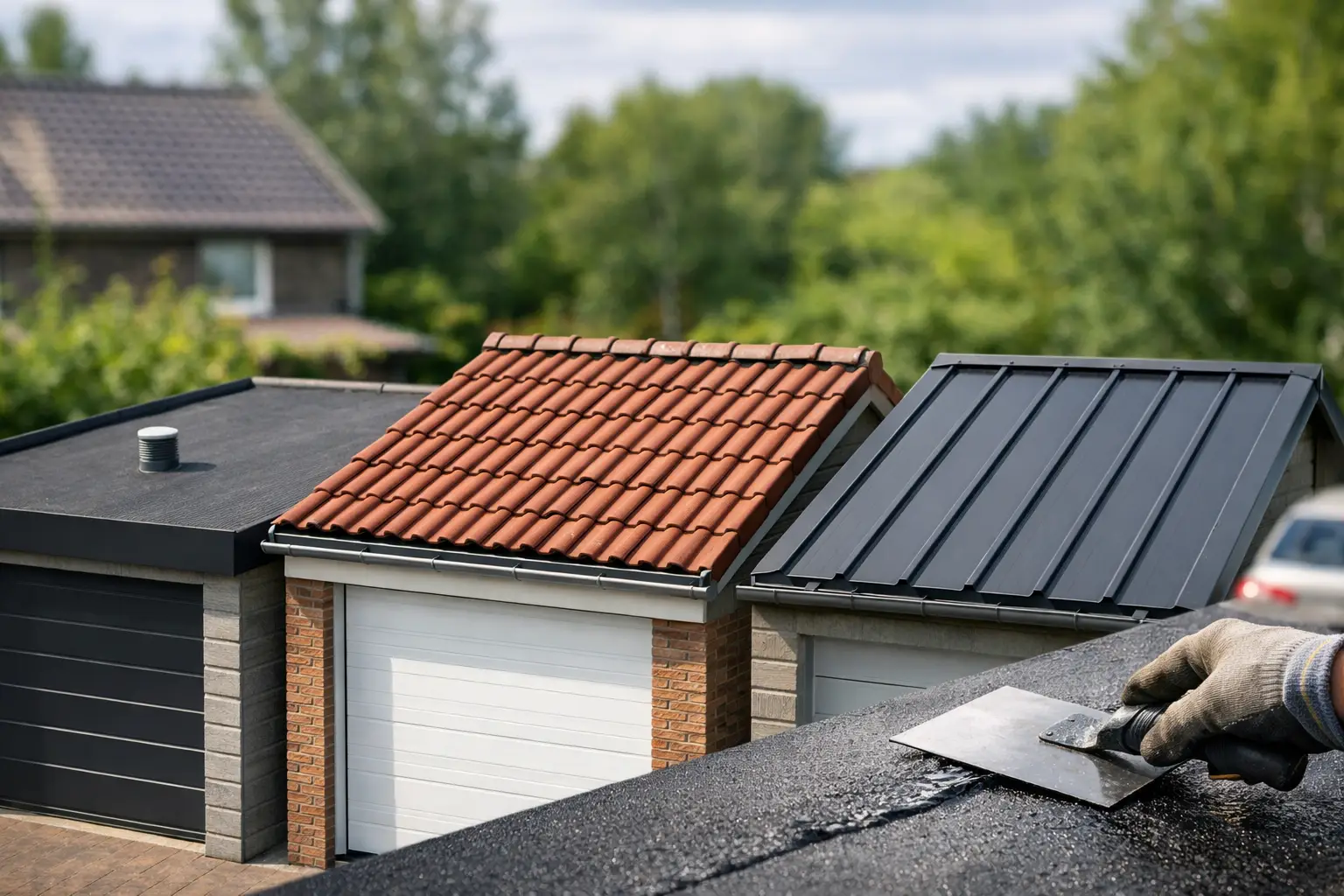 Wat is de beste dakbedekking voor garage?