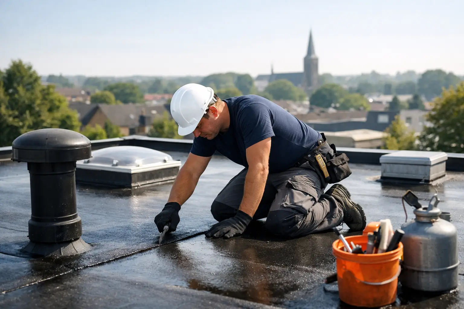 Platte daken in Deurne onderhouden: zo voorkomt u schade