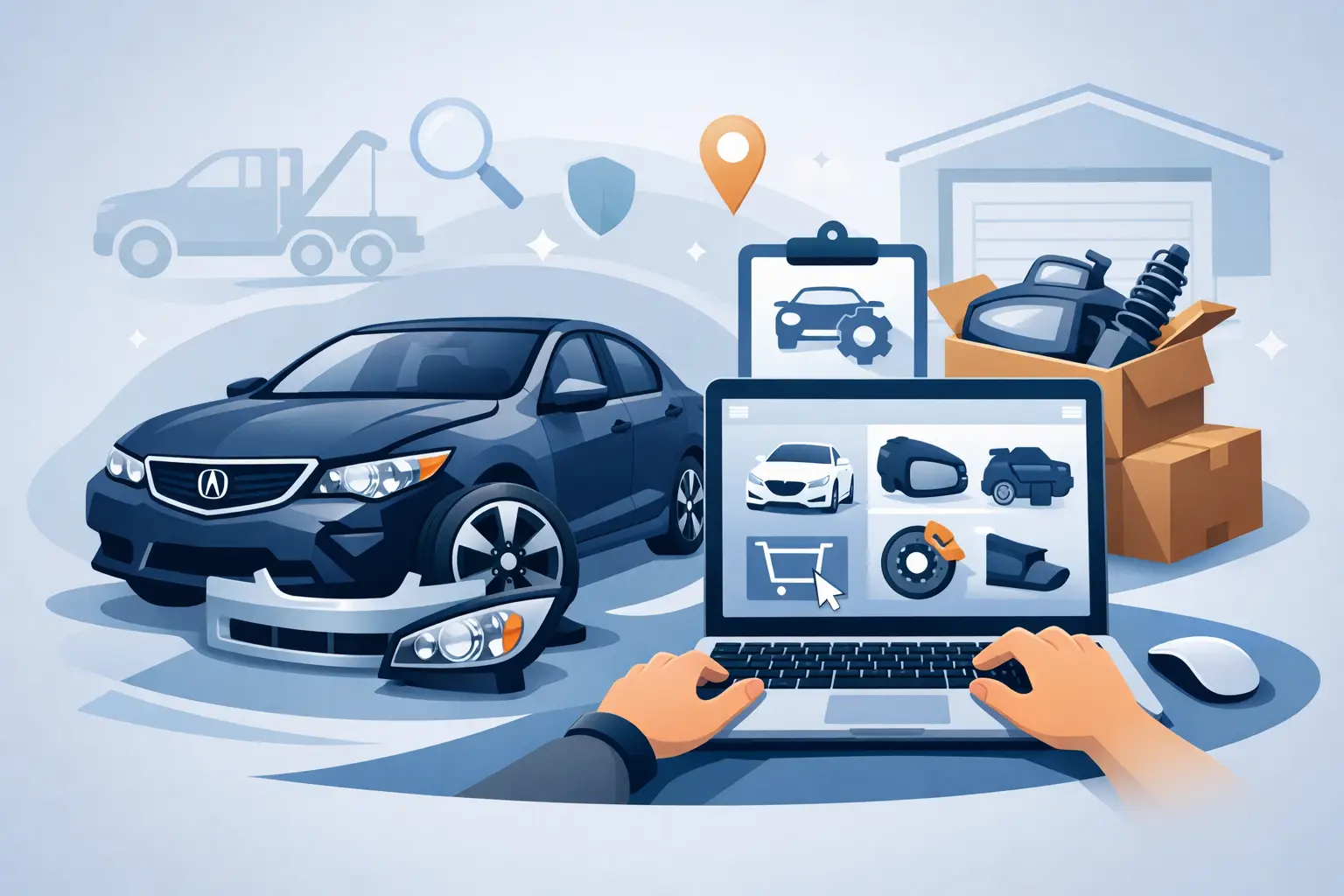 Buying Acura Salvage Parts Online Right