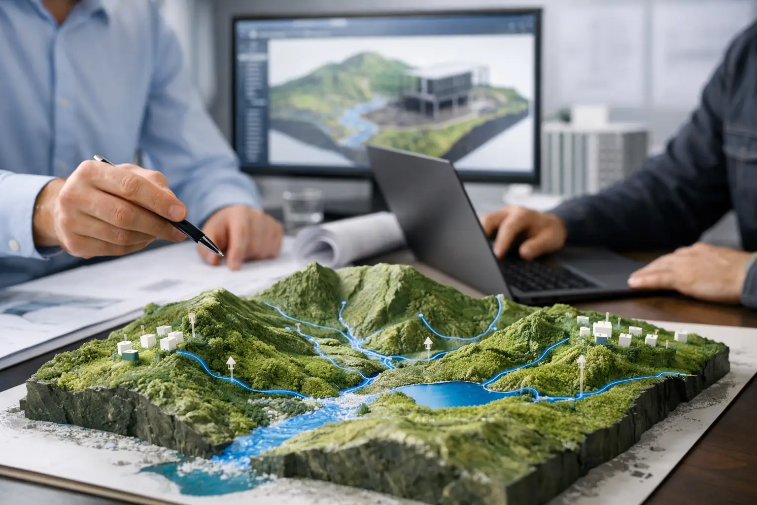 Drainage Analysis Using Terrain Models in BIM