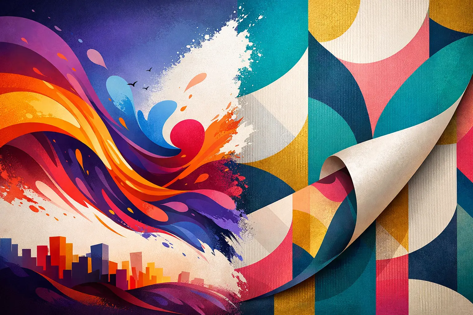 Wall Printing vs Wallpaper for Your Space