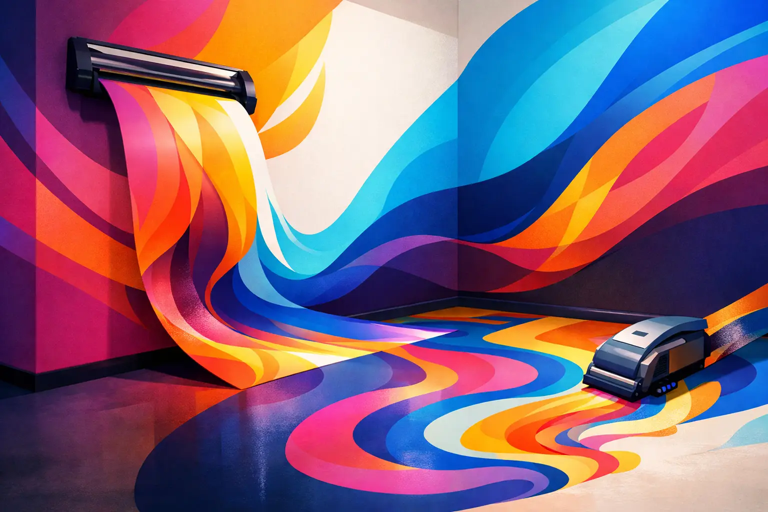 How to Do Custom Printing on Walls and Floors
