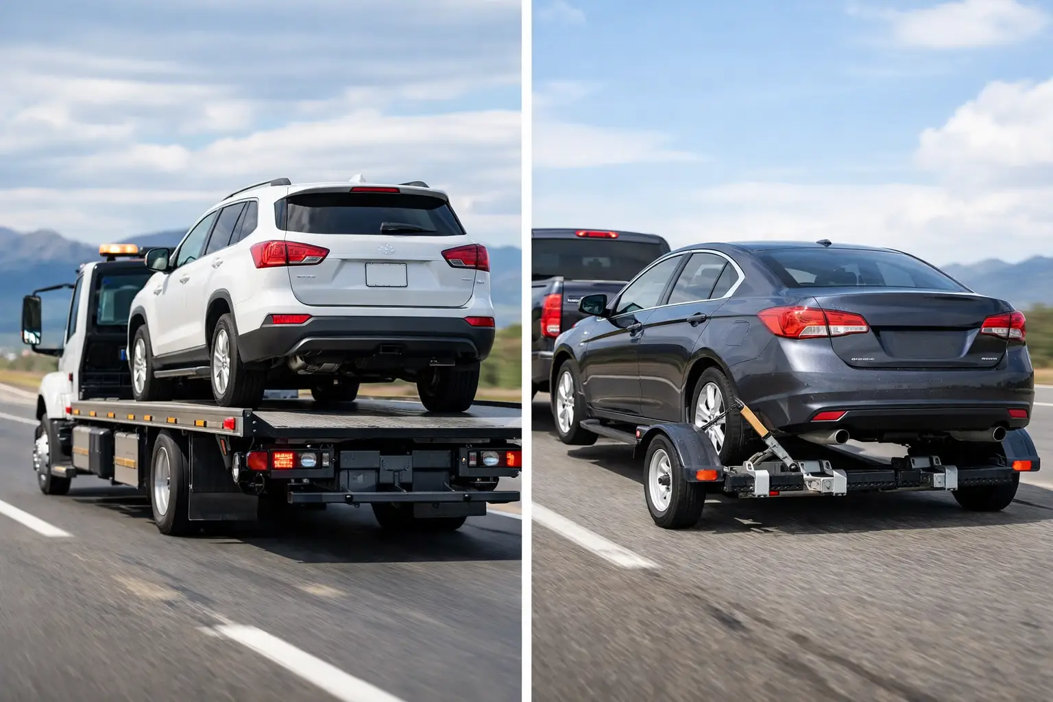 Flatbed or Dolly for Long-Distance Towing?