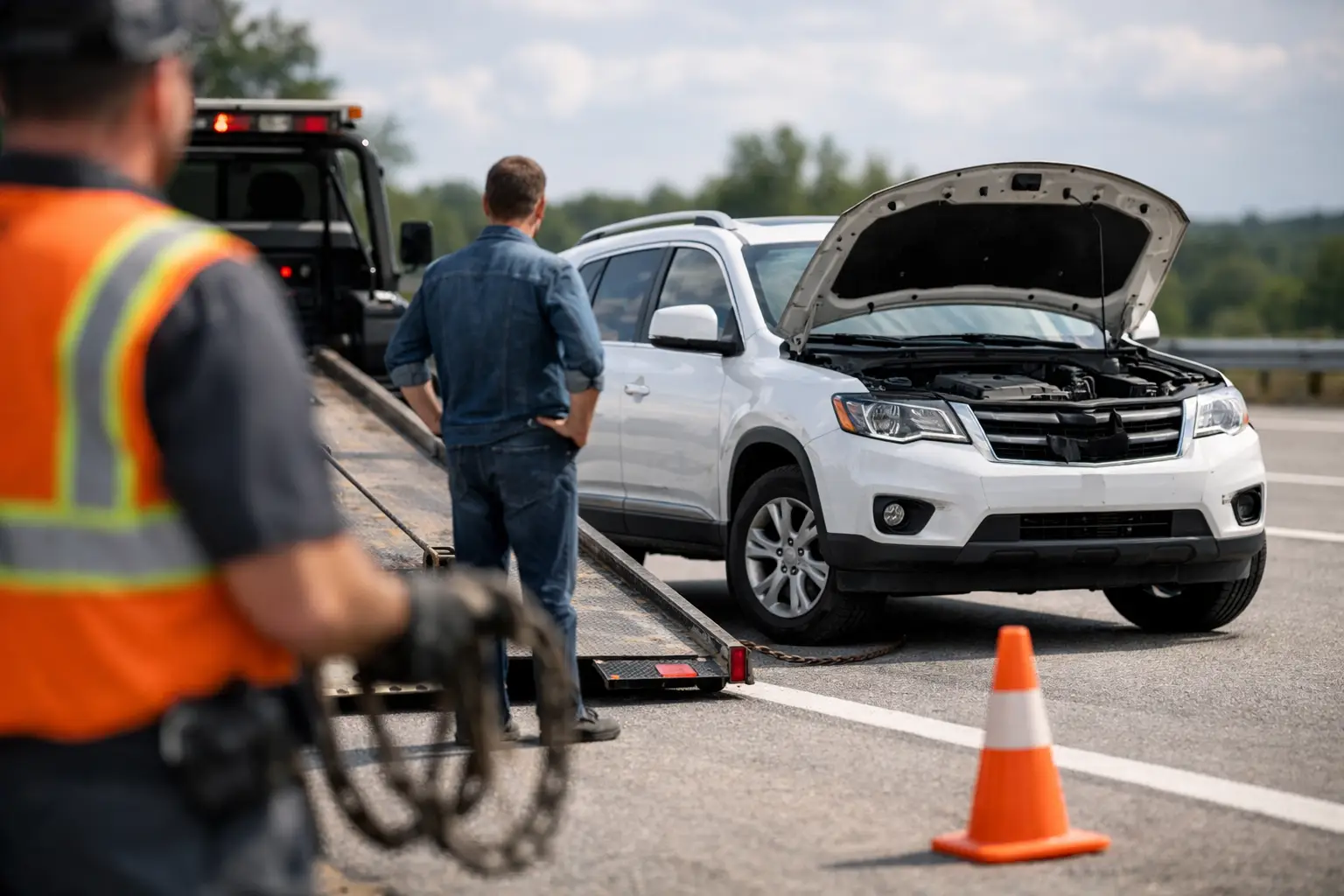 How to Move a Broken Down SUV Safely