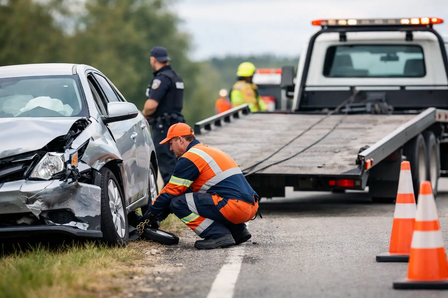 Safe Vehicle Recovery After Crash Steps