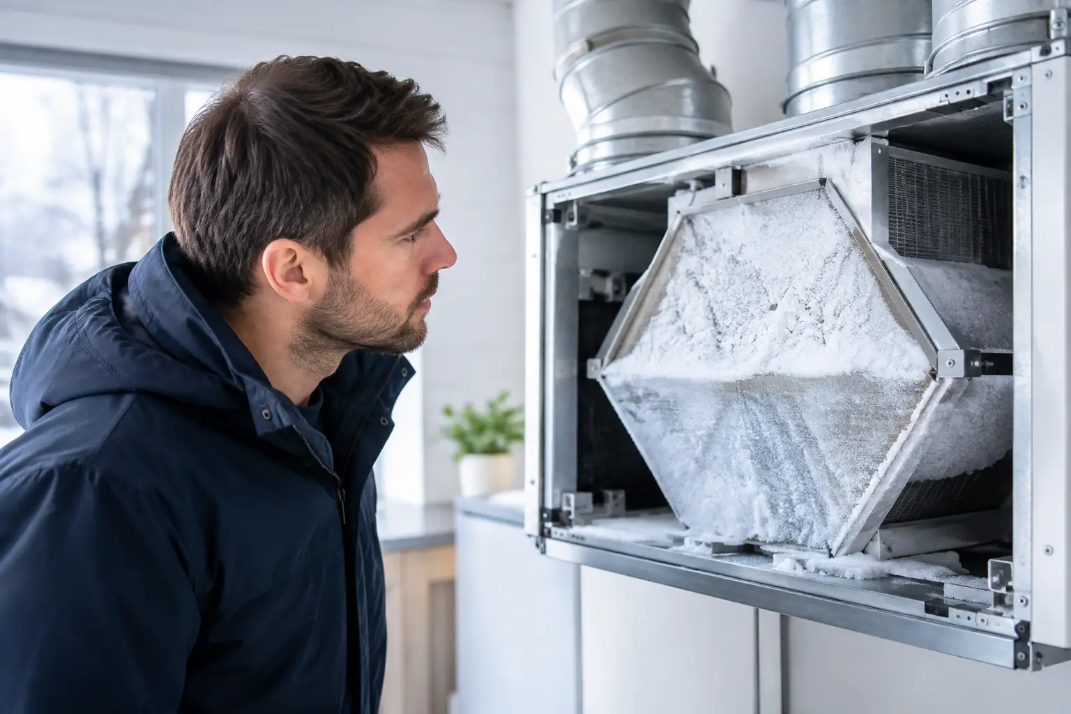 Pourquoi votre échangeur d’air givre en hiver?