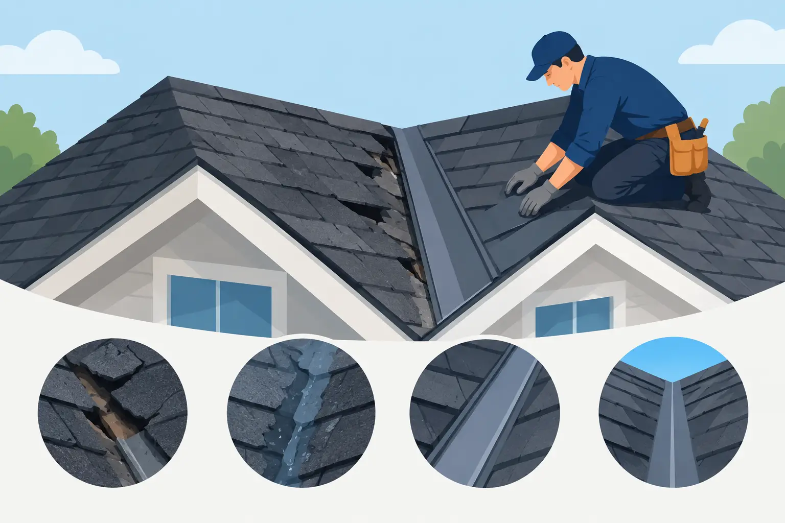 Roof Valley Repair Signs and Lasting Fixes