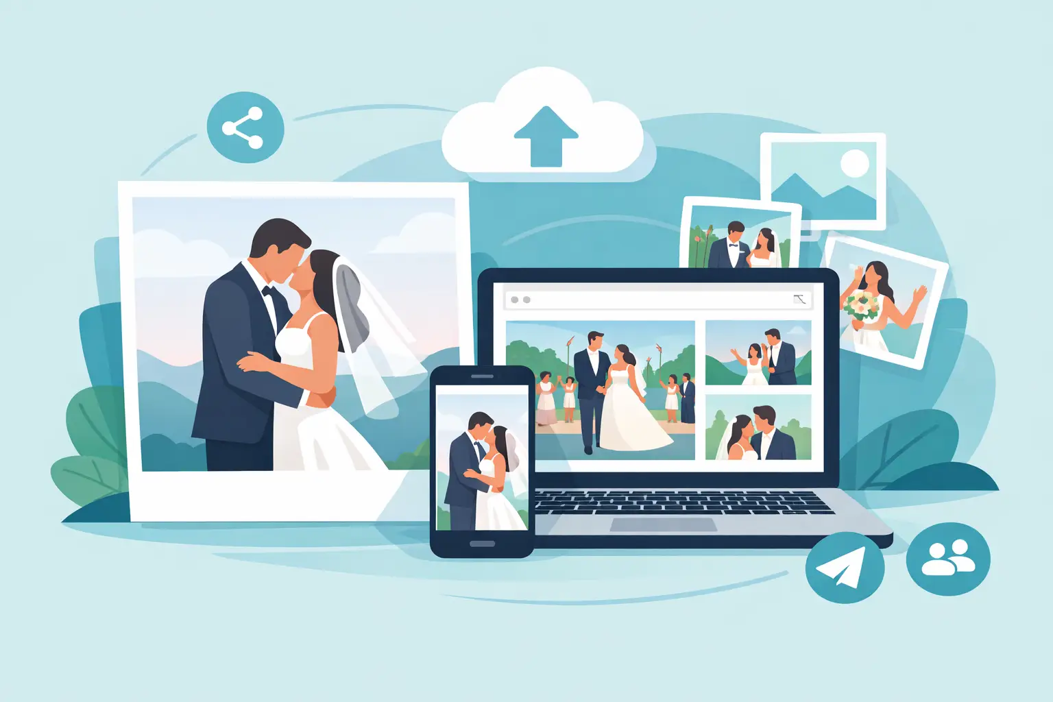 Full Resolution Wedding Photo Sharing Made Easy