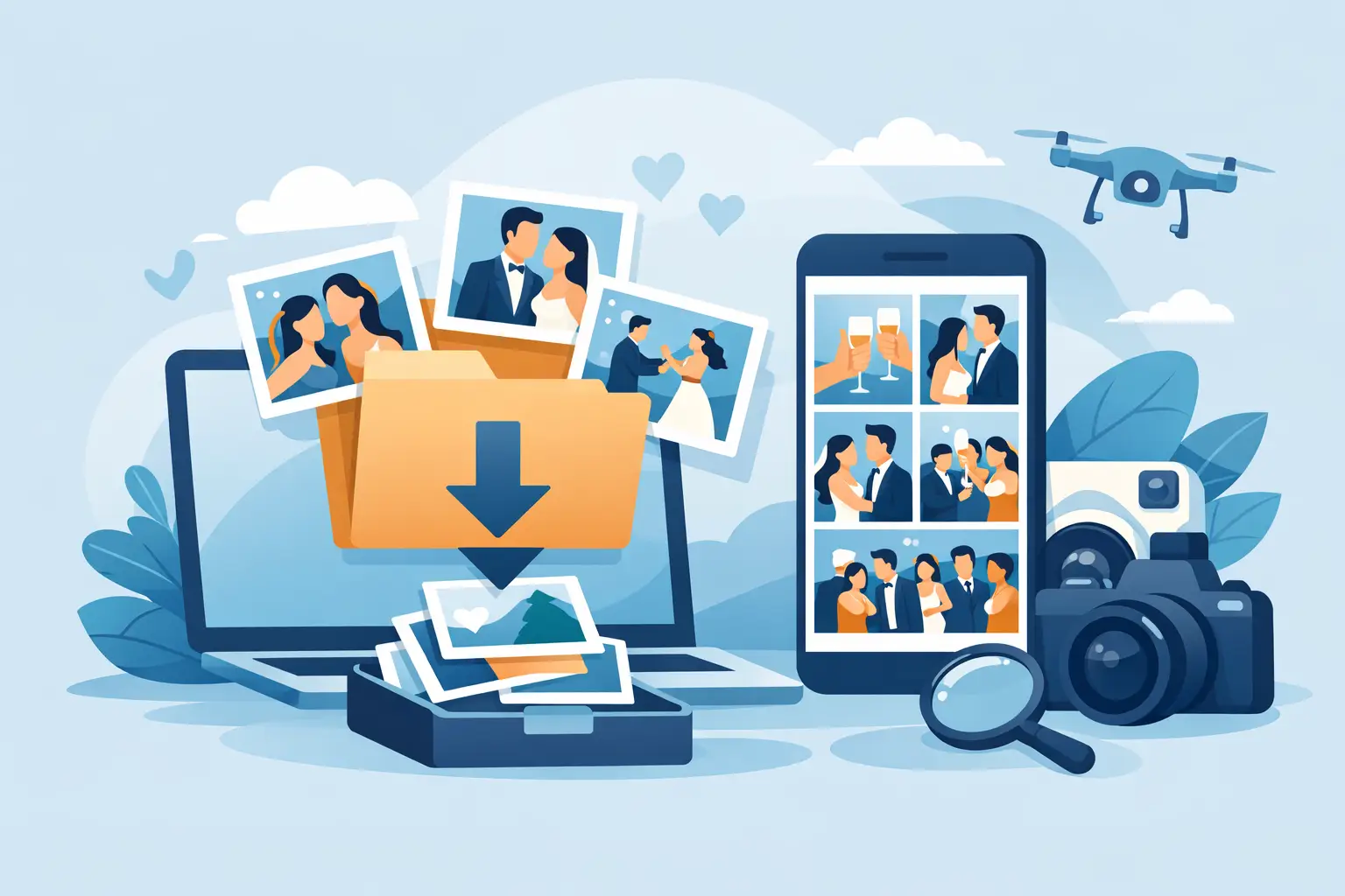 How to Download All Wedding Guest Photos Easily