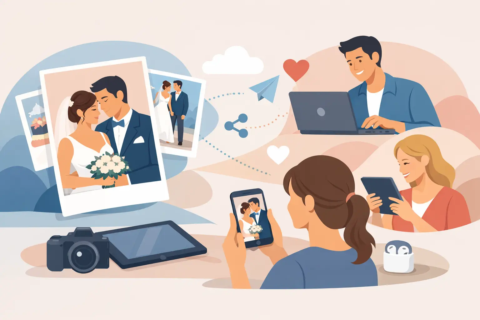 Best Way to Share Wedding Photos With Guests