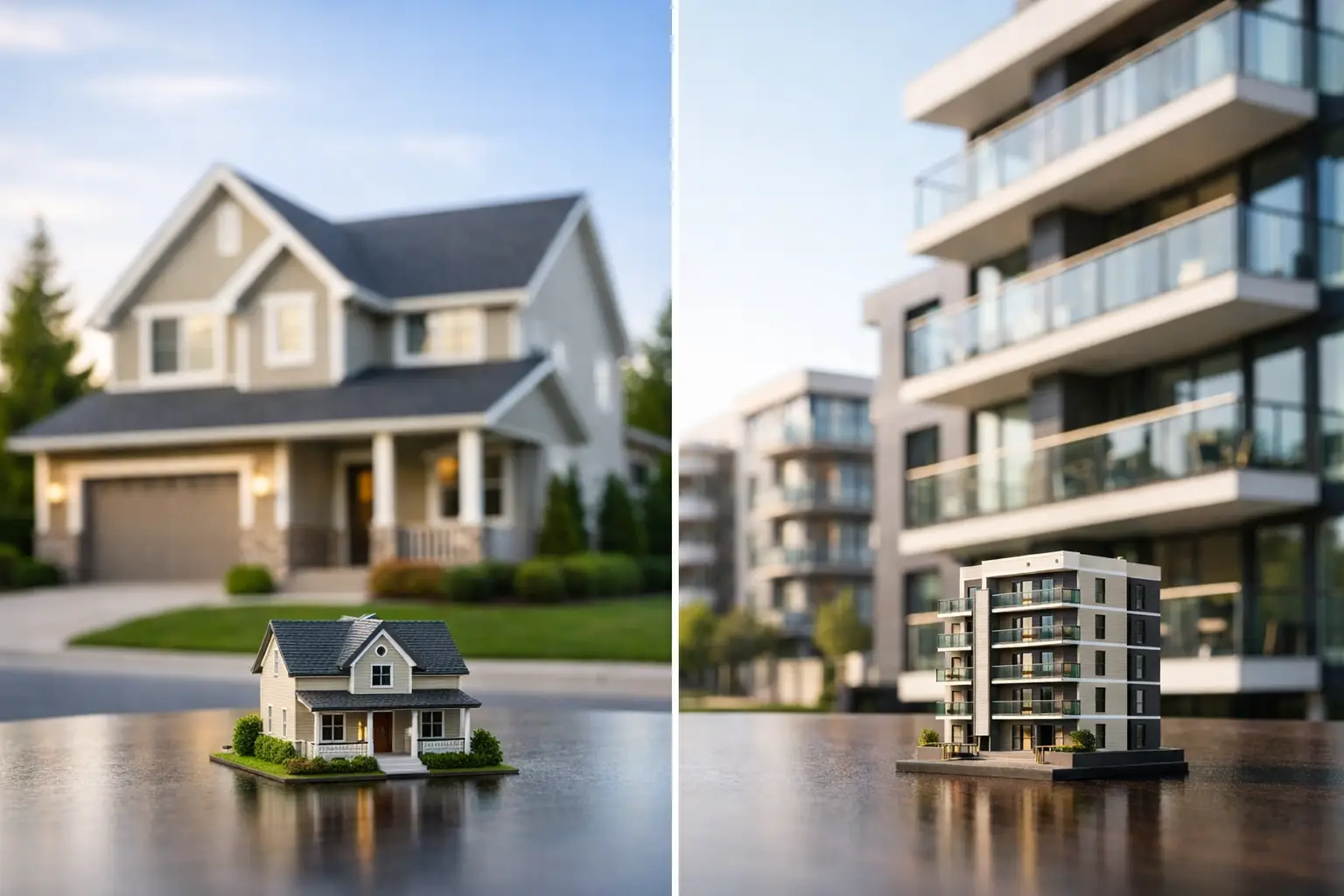 Imagen destacada del artículo: Casa vs apartamento inversión: qué conviene