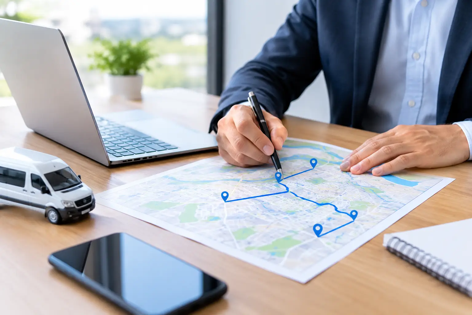 Como planejar rotas corporativas eficientes