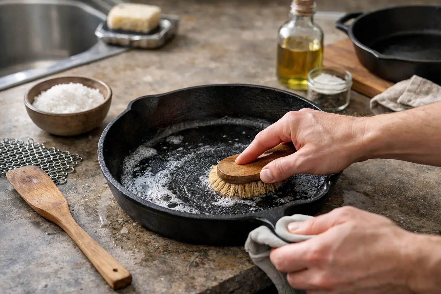 How to Clean Cast Iron the Right Way