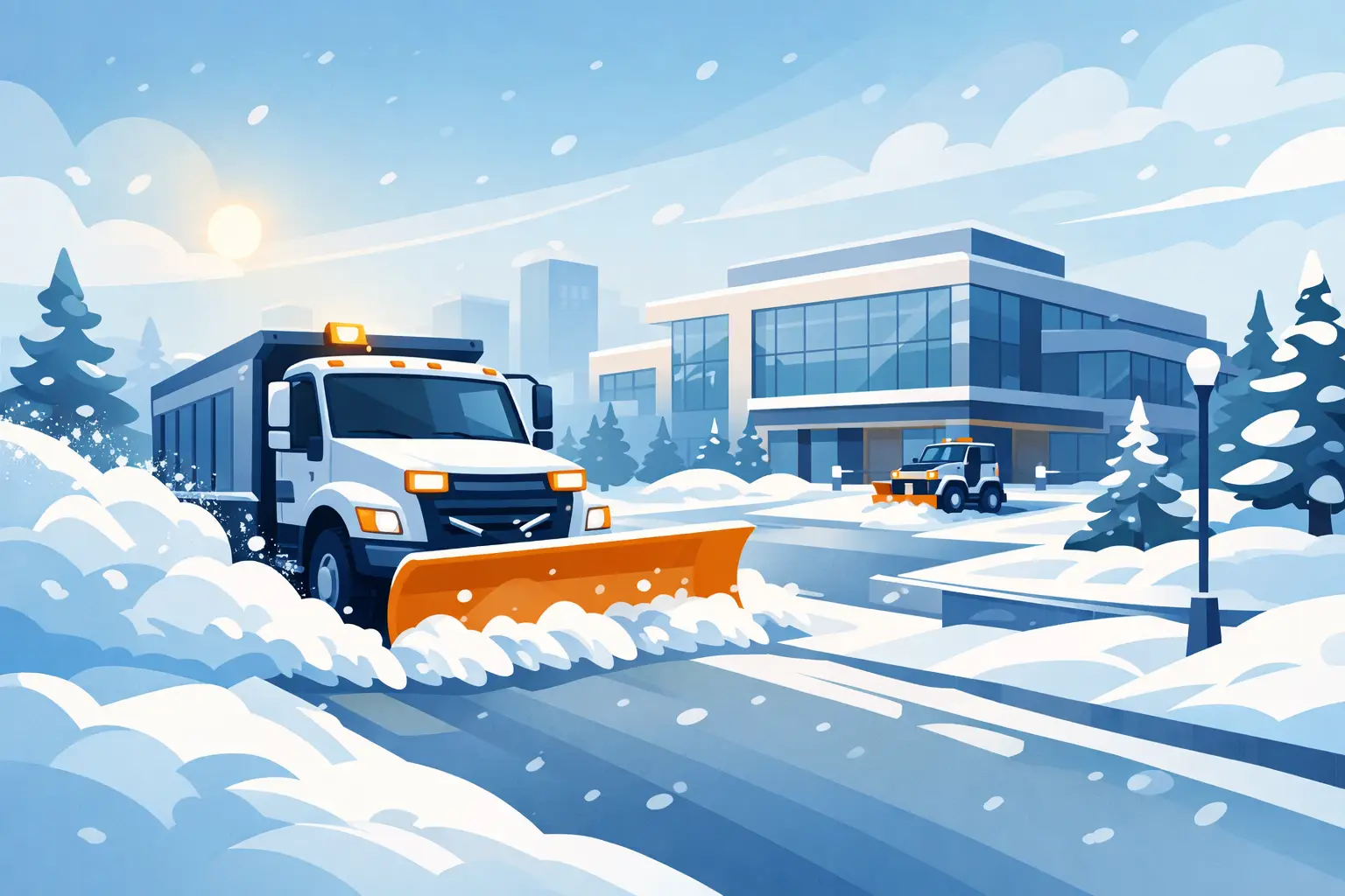 Commercial Snow Plowing Services That Show Up