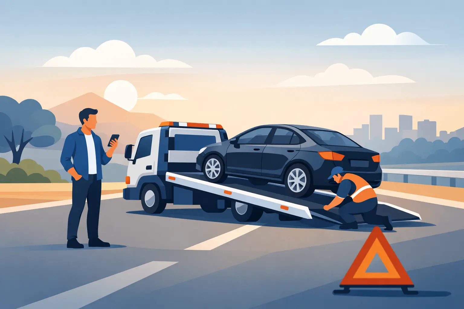Best Reasons to Use Flatbed Towing When Stranded