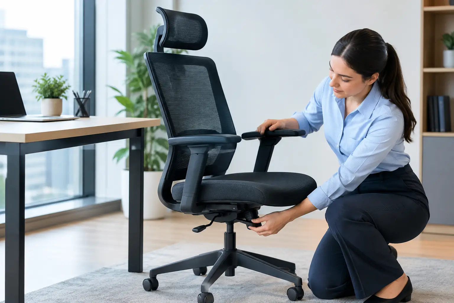 Ofis kreslosunu düzgün tənzimləmək qaydaları