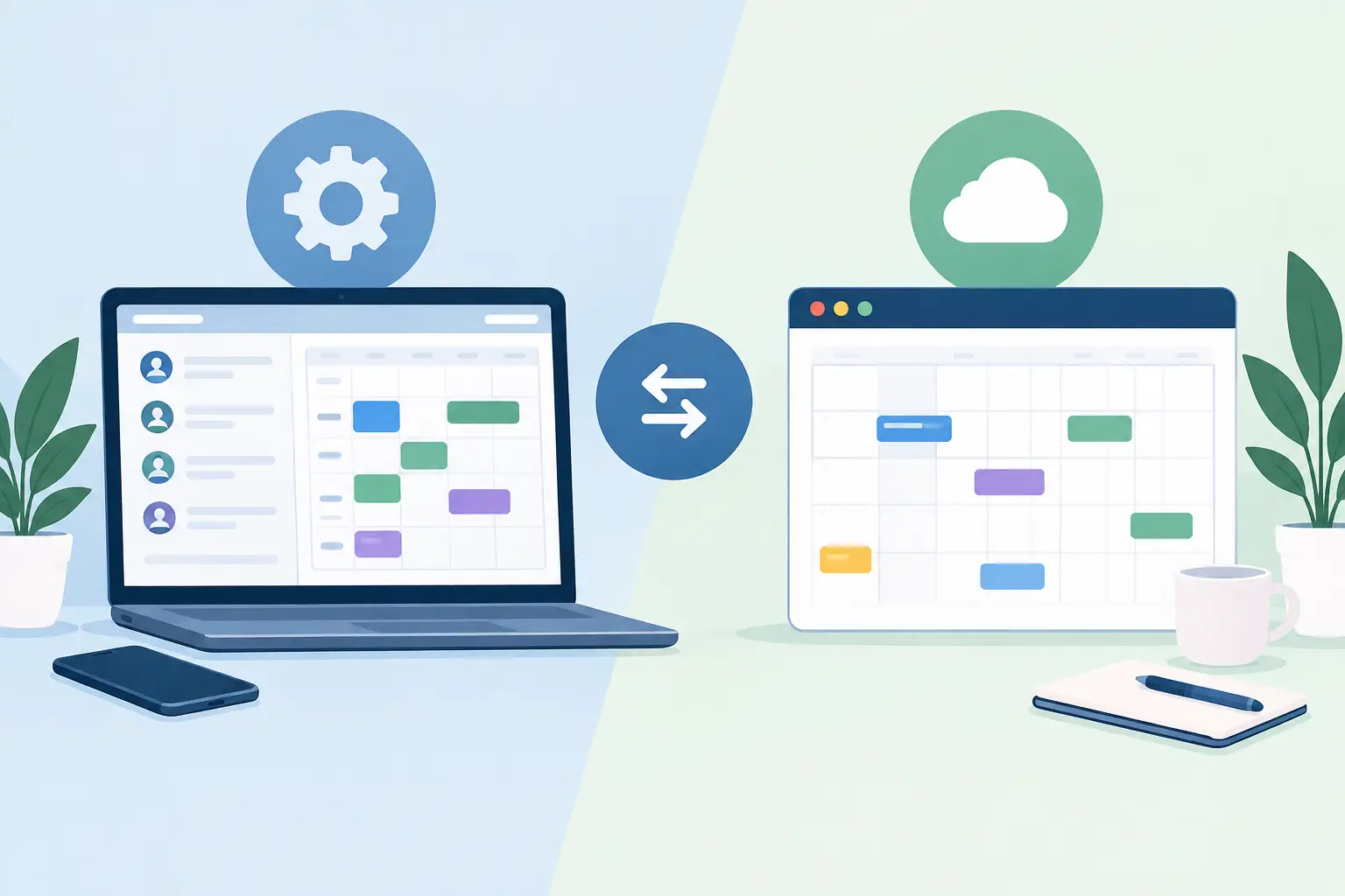 Terminsoftware versus Onlinekalender im Vergleich