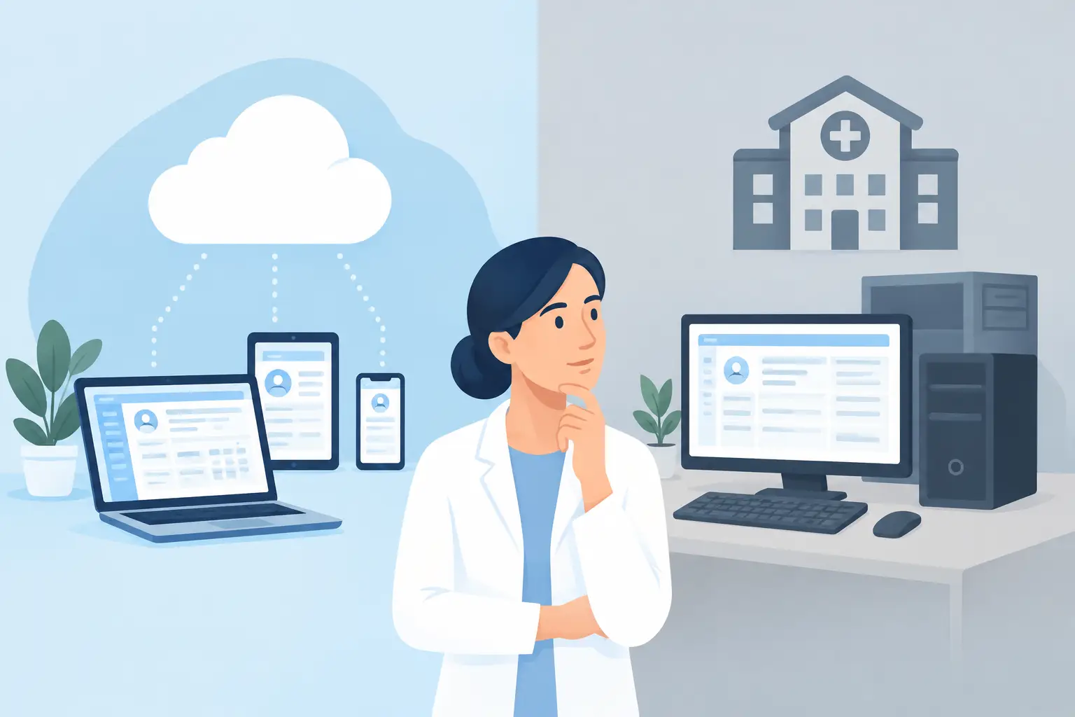 Cloudsoftware oder lokale Praxissoftware?