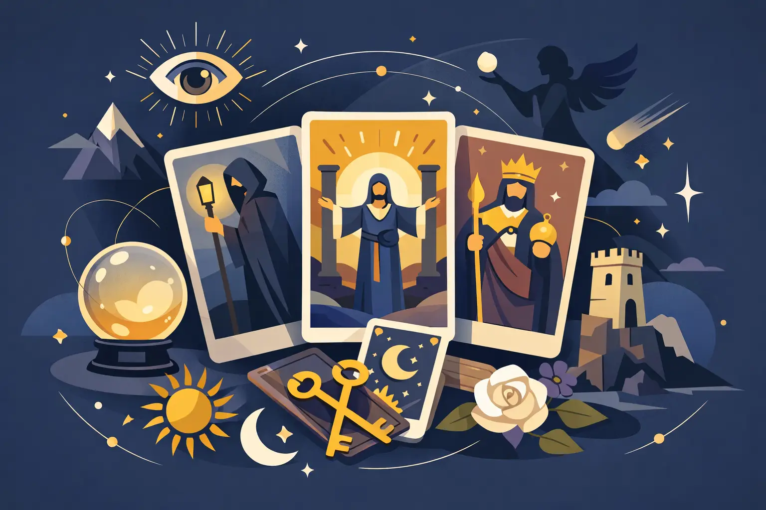 Guia dos Arcanos Maiores no Tarot