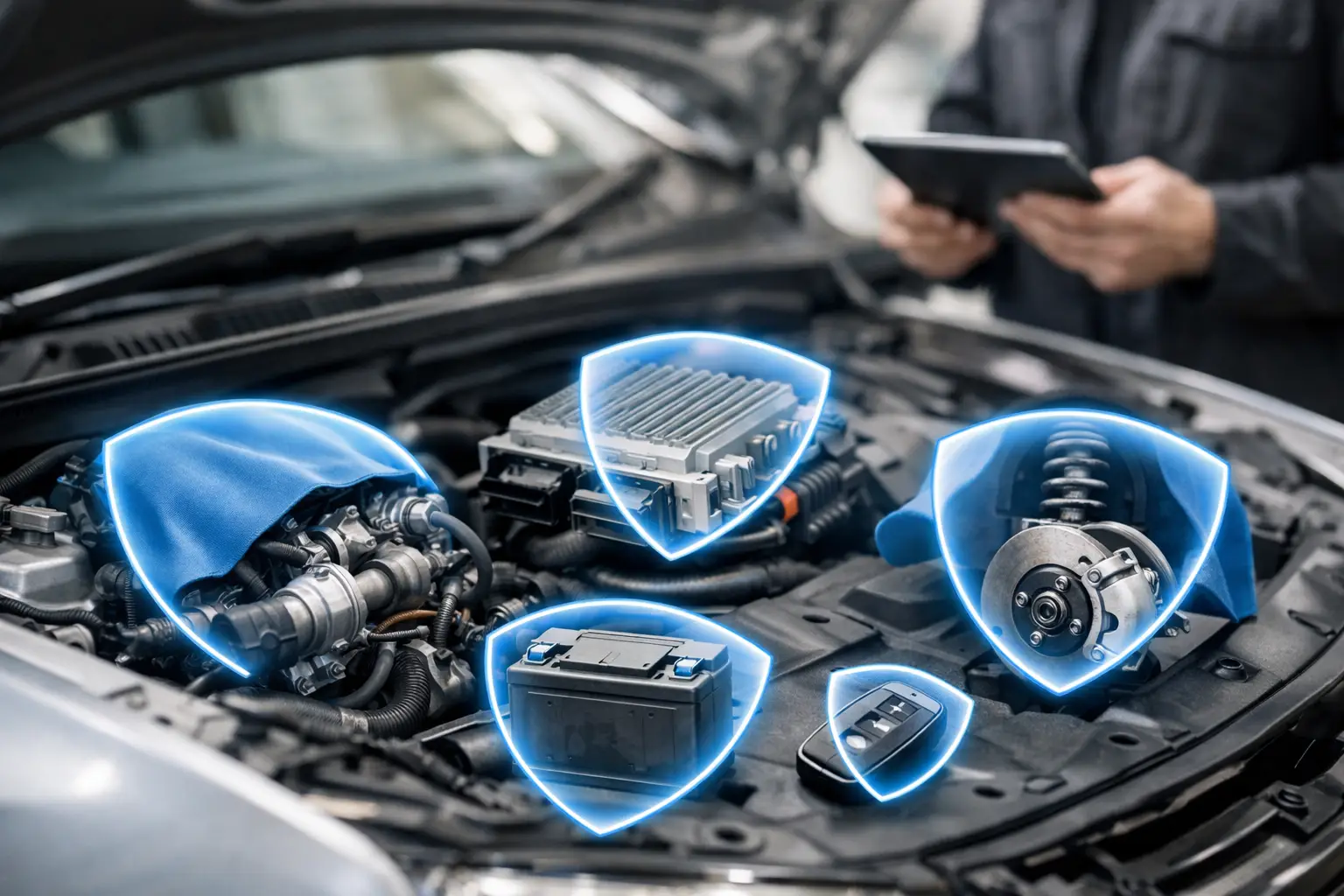 Componenti coperti garanzia elettronica auto