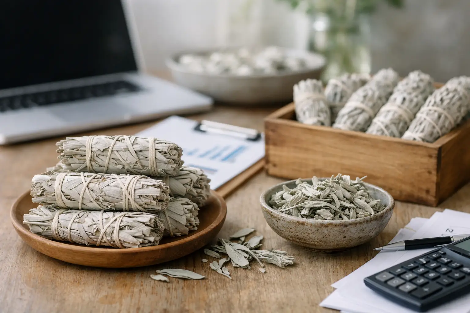 Salvia bianca per rivenditori B2B e assortimento