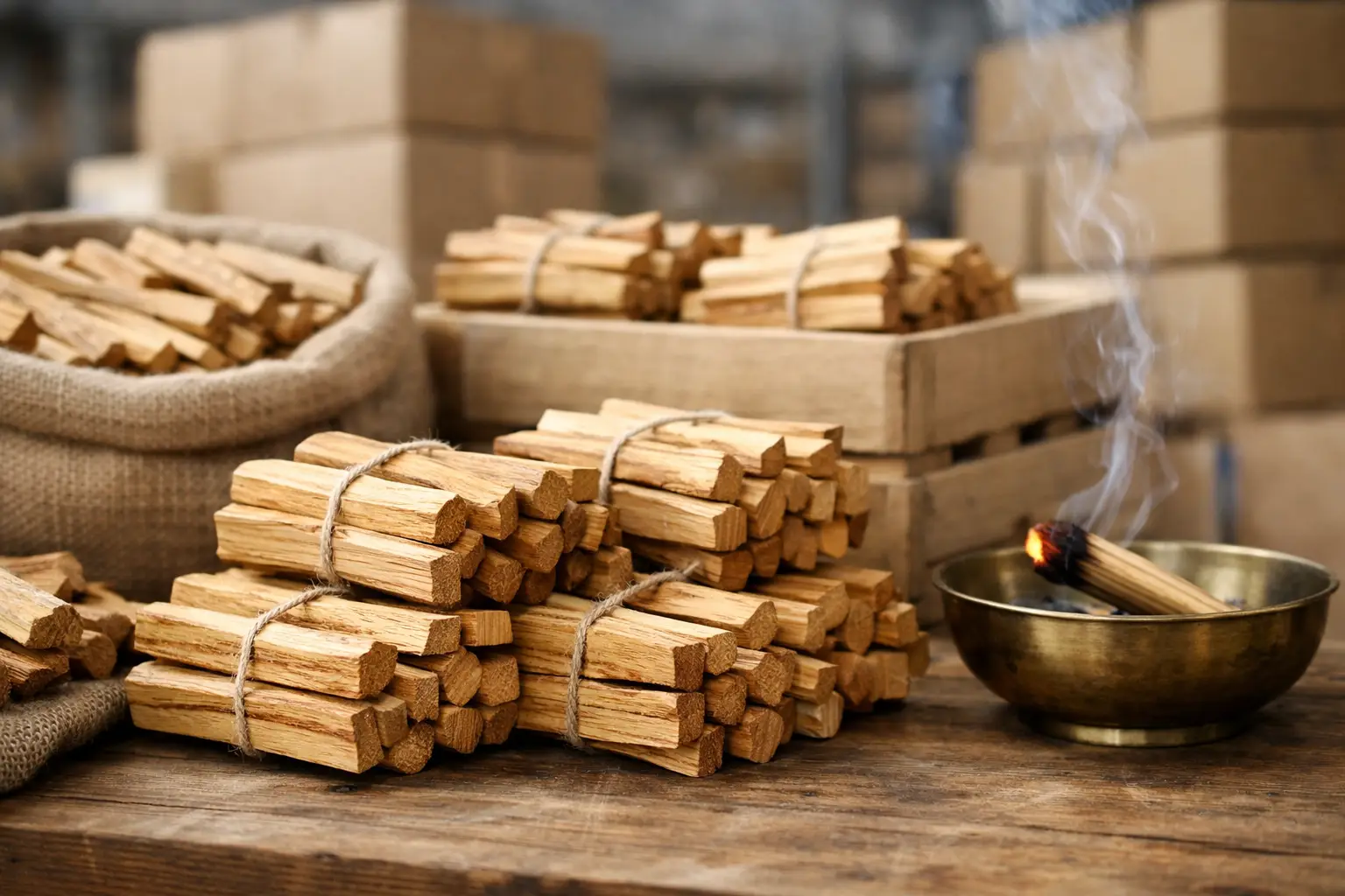 Palo santo all'ingrosso professionale per negozi