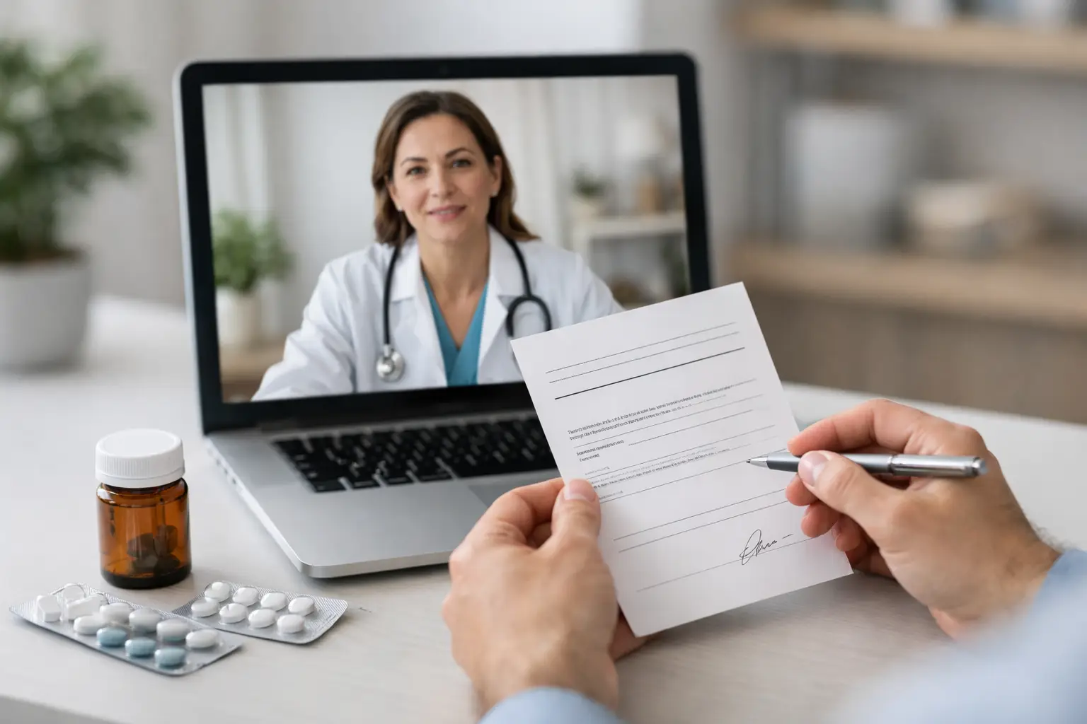 Teleconsulta passa receita médica?