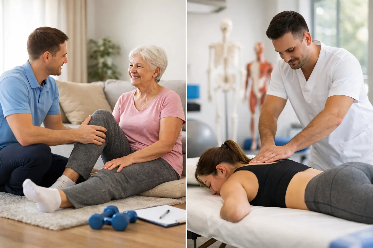 Fisioterapia domiciliária ou clínica?