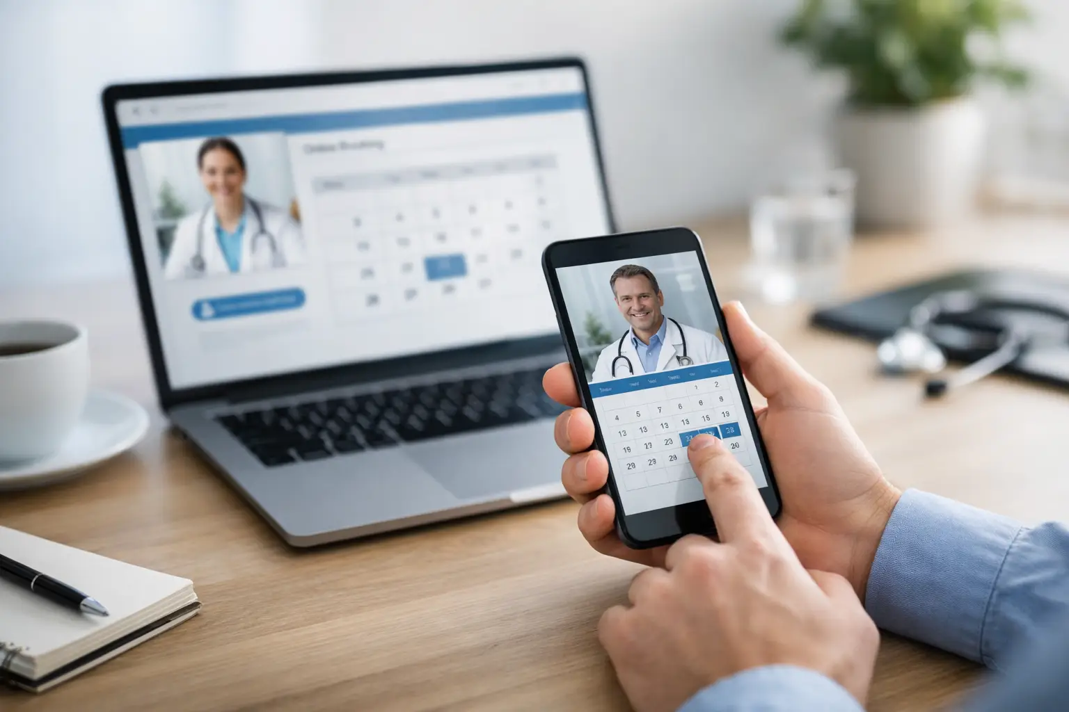 Guia de marcação de consultas online
