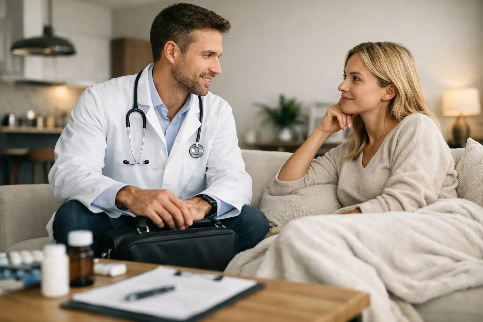 Médico ao domicílio sem seguro vale a pena?