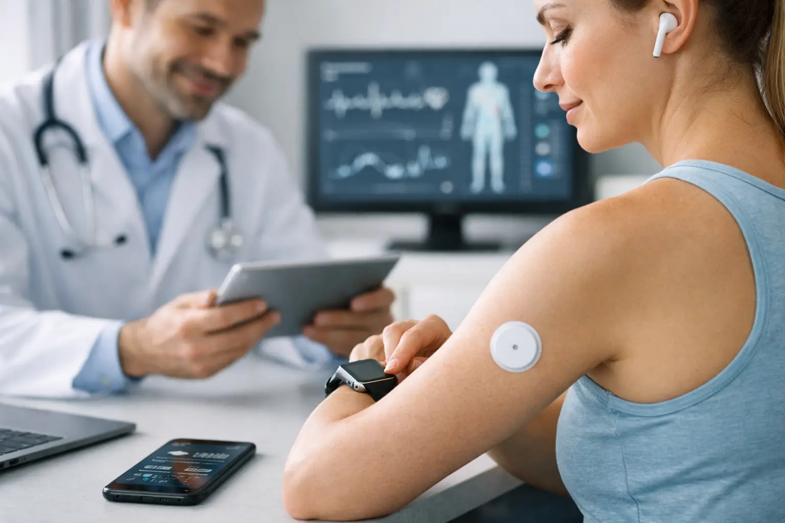 Exemplo de seguimento com wearables na saúde