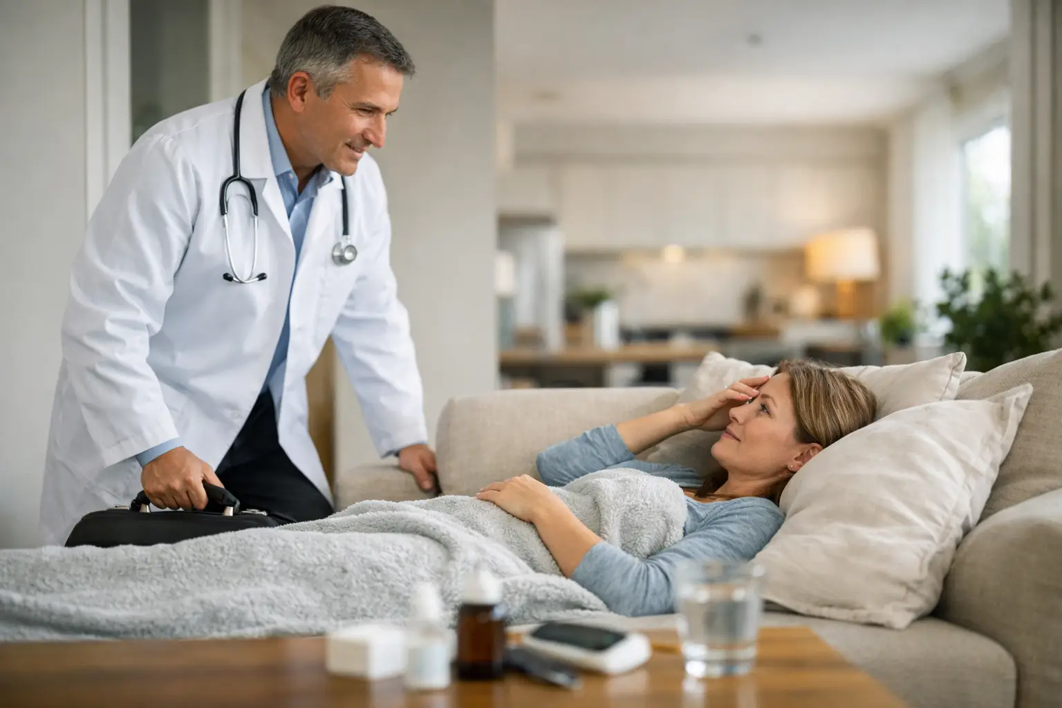 Quando chamar médico a casa?
