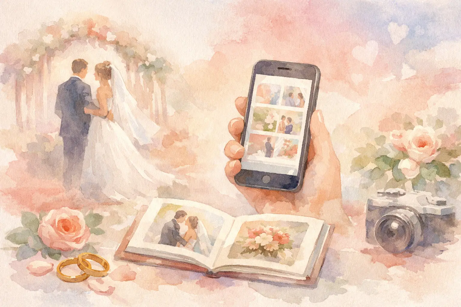 Wedding QR Album Example That Guests Use