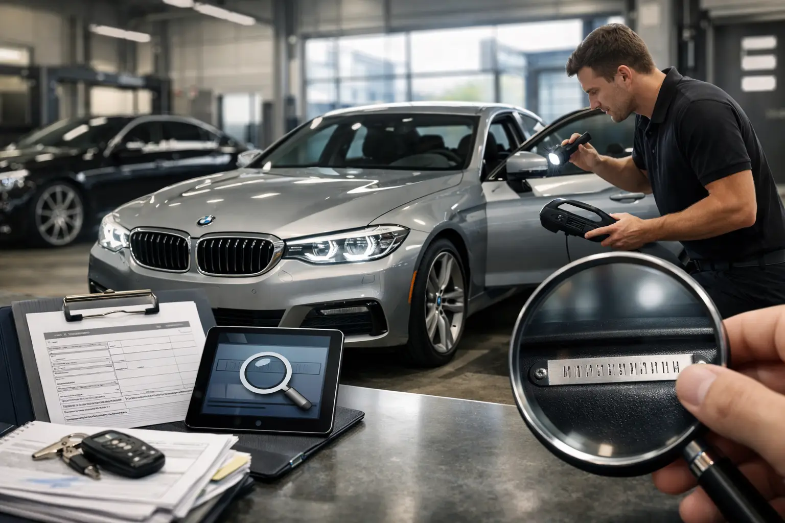 Kilometerstand-Prüfung vor dem Autokauf