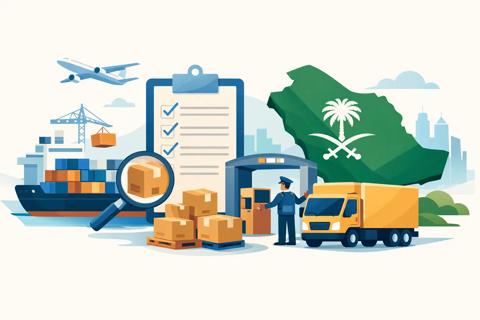 إجراءات نقل البضائع للسعودية للشركات التجارية