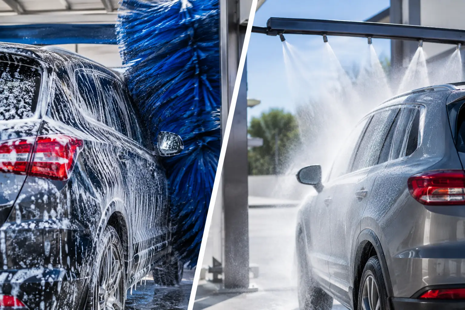 Gas Station Wash Versus Touchless: What's Safer?