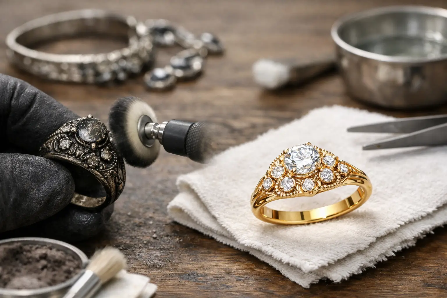 How to Refinish Tarnished Jewellery Properly