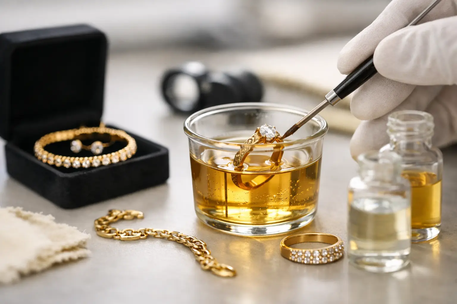 How to Recoat Gold Jewellery Properly