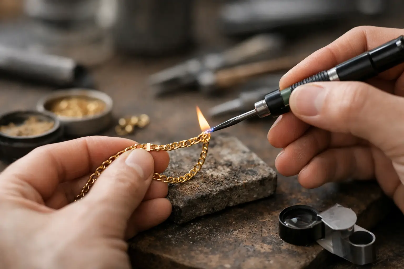 How to Repair a Worn Gold Plated Chain