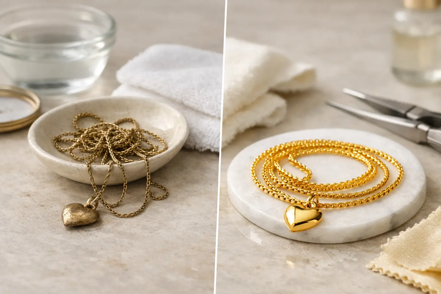 How to Restore a Faded Gold Necklace