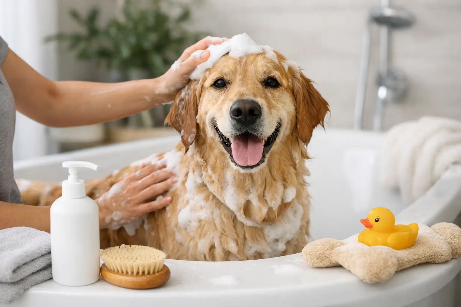 How to Create a Stress Free Dog Bath