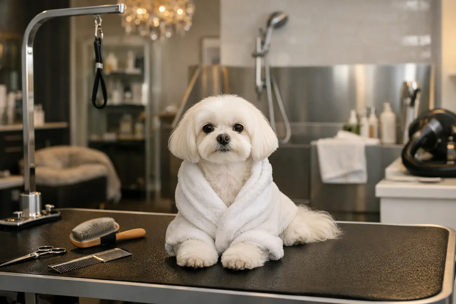 What Defines a Luxury Dog Grooming Station?