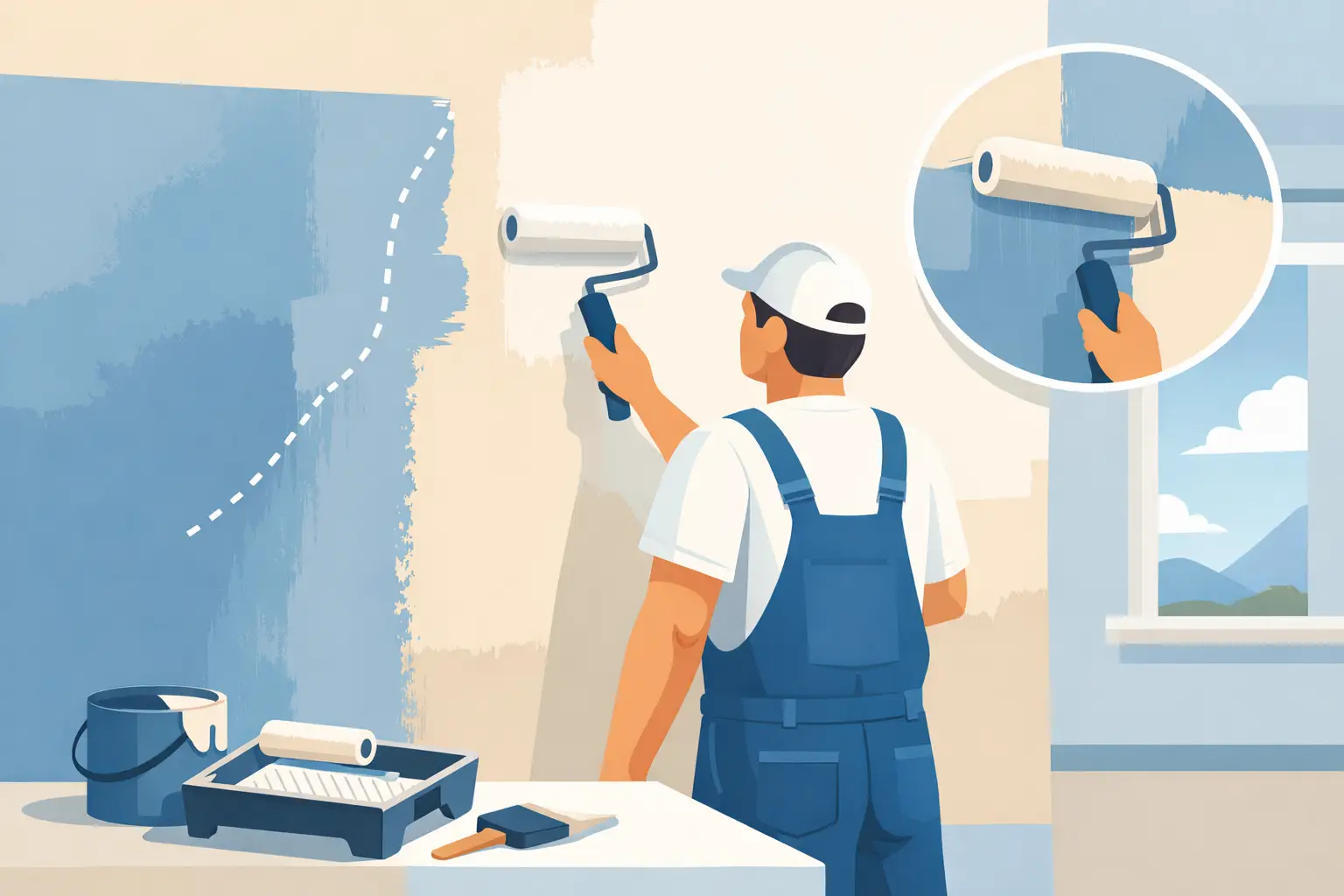 How to Prevent Lap Marks on Painted Walls