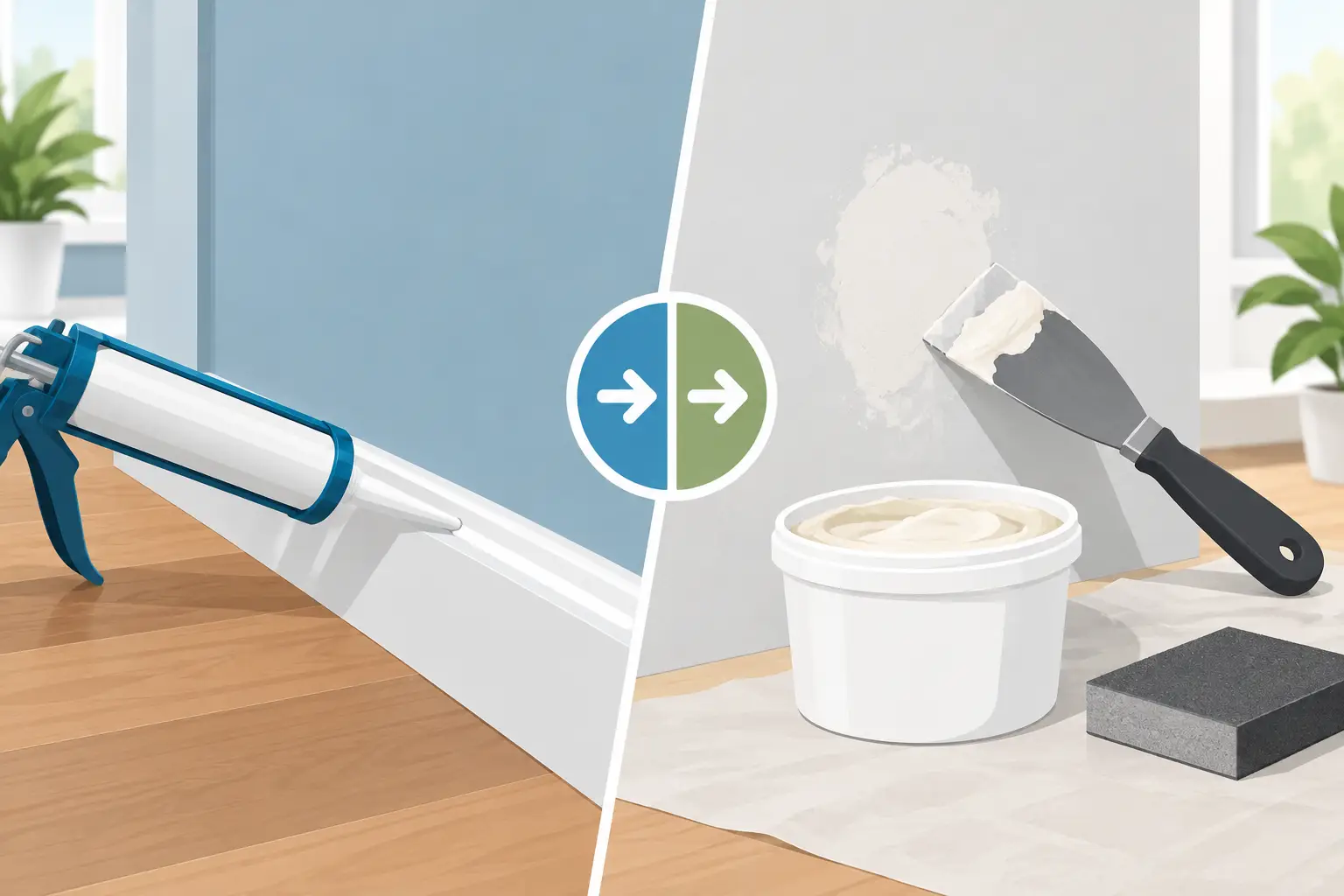 Caulk Versus Filler: Which Repair Comes First?
