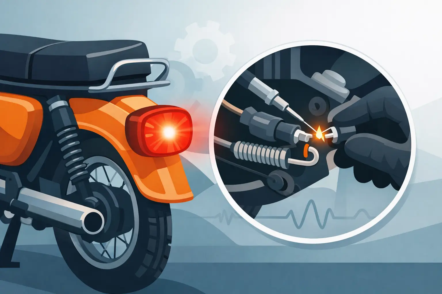 Simson Bremslichtschalter am Moped prüfen