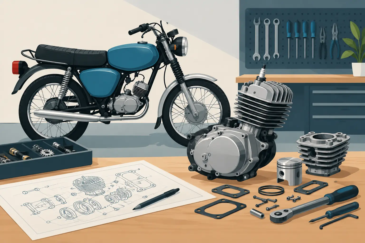 Simson Motorumbau richtig planen und aufbauen