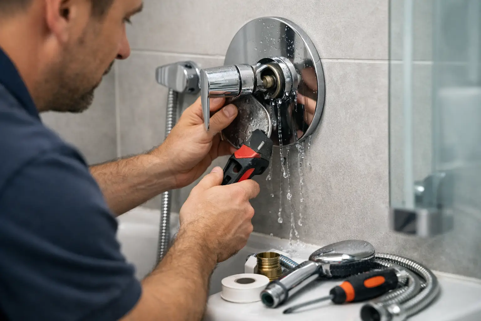 How to Repair a Leaking Shower in an Apartment