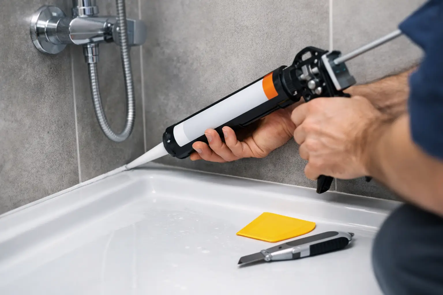 Silicone Replacement Bathroom: Stop Shower Leaks