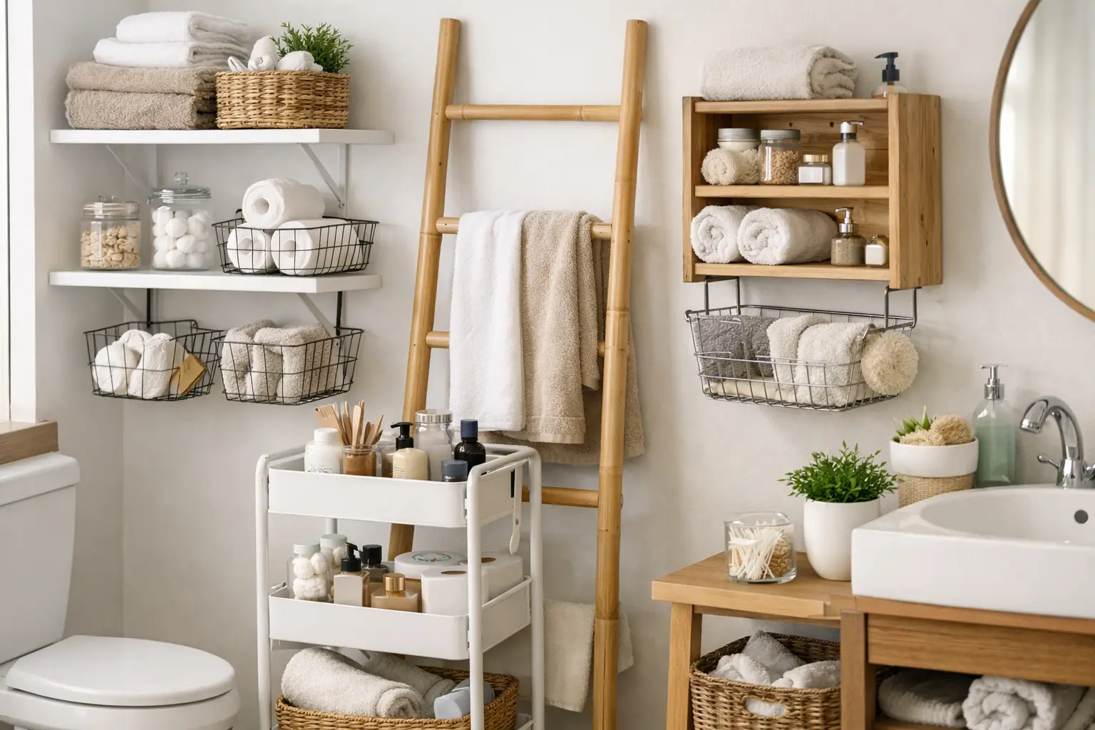 12 Cheap Bathroom Storage Ideas That Work