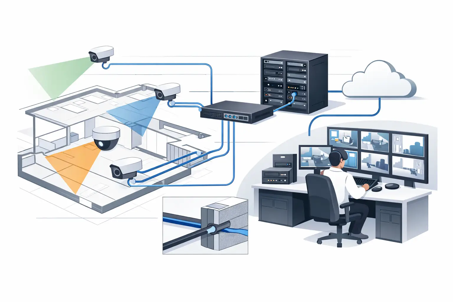 CCTV Cable Routing for Reliable Security Systems